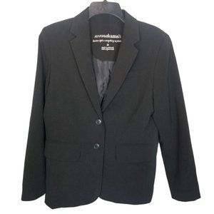 Norma Kamali Womens 12 Black Two-Button Blazer Jac